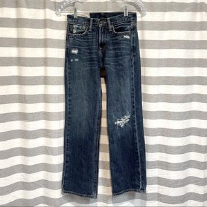 Abercrombie Kids Distressed Bootcut Jeans